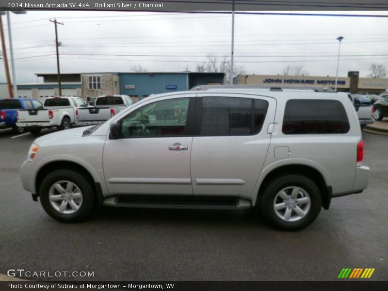 Brilliant Silver / Charcoal 2014 Nissan Armada SV 4x4