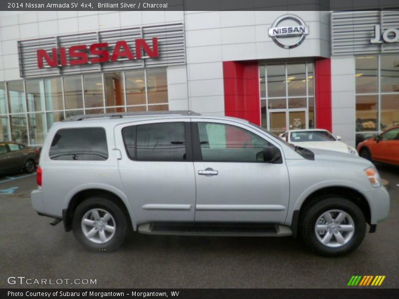 Brilliant Silver / Charcoal 2014 Nissan Armada SV 4x4