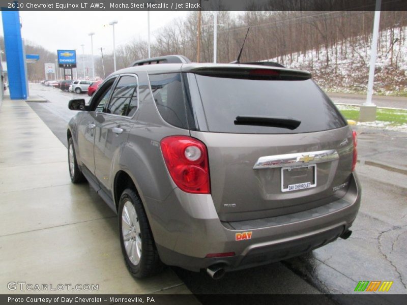 Mocha Steel Metallic / Jet Black 2010 Chevrolet Equinox LT AWD