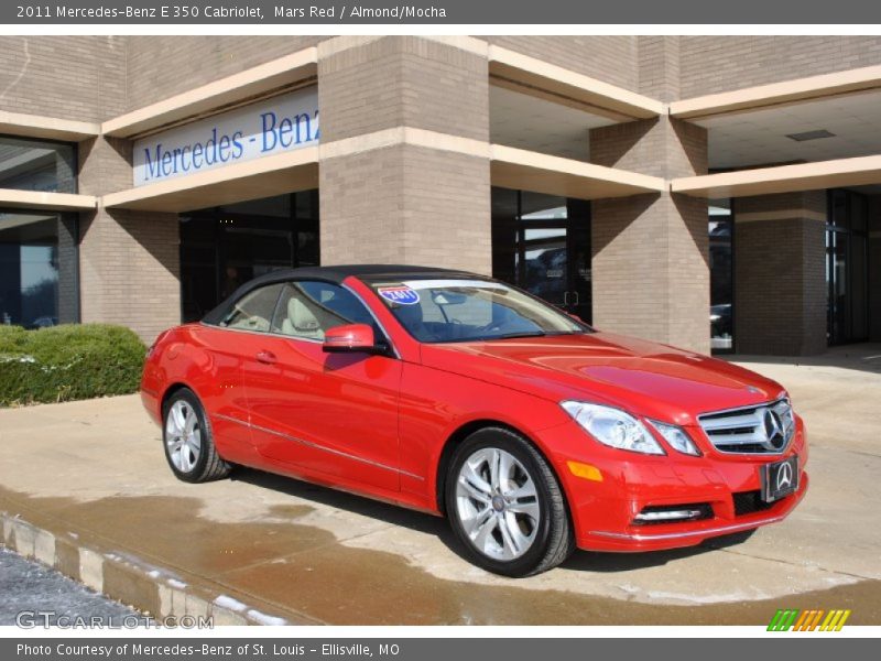 Mars Red / Almond/Mocha 2011 Mercedes-Benz E 350 Cabriolet