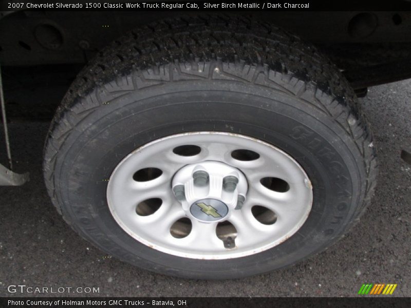 Silver Birch Metallic / Dark Charcoal 2007 Chevrolet Silverado 1500 Classic Work Truck Regular Cab