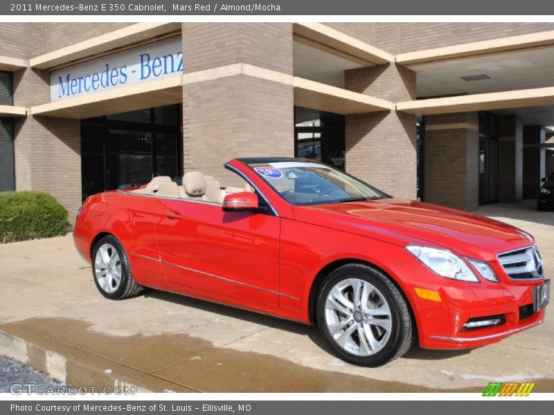 Mars Red / Almond/Mocha 2011 Mercedes-Benz E 350 Cabriolet