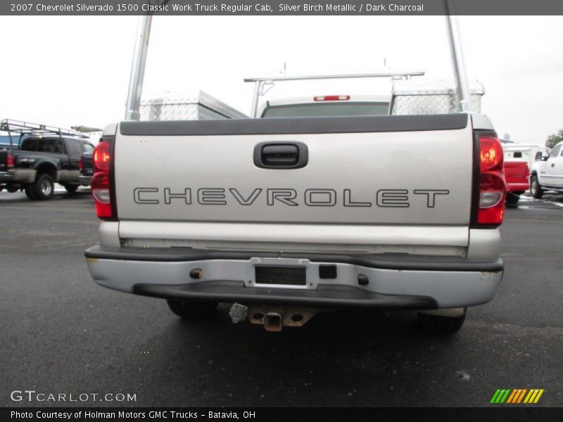 Silver Birch Metallic / Dark Charcoal 2007 Chevrolet Silverado 1500 Classic Work Truck Regular Cab