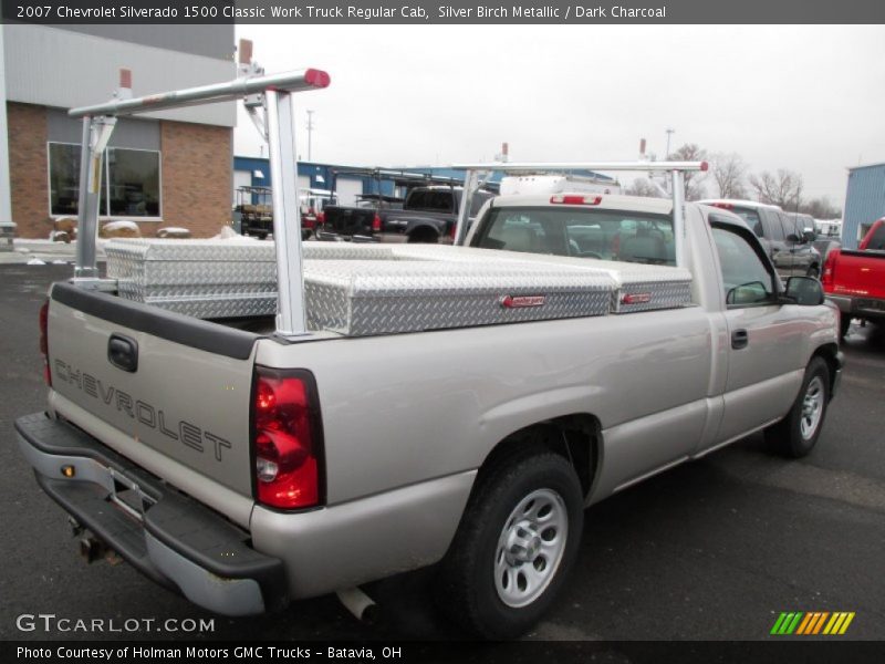 Silver Birch Metallic / Dark Charcoal 2007 Chevrolet Silverado 1500 Classic Work Truck Regular Cab
