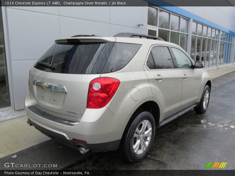 Champagne Silver Metallic / Jet Black 2014 Chevrolet Equinox LT AWD