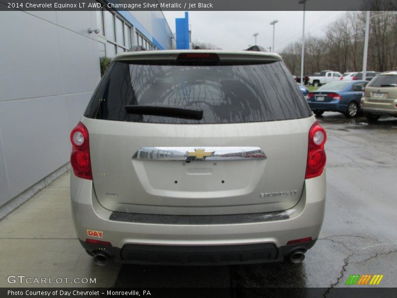 Champagne Silver Metallic / Jet Black 2014 Chevrolet Equinox LT AWD