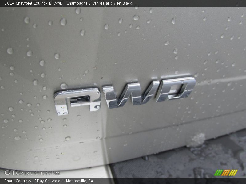 Champagne Silver Metallic / Jet Black 2014 Chevrolet Equinox LT AWD