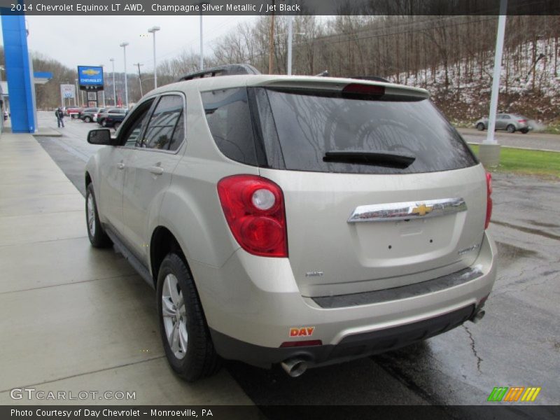 Champagne Silver Metallic / Jet Black 2014 Chevrolet Equinox LT AWD