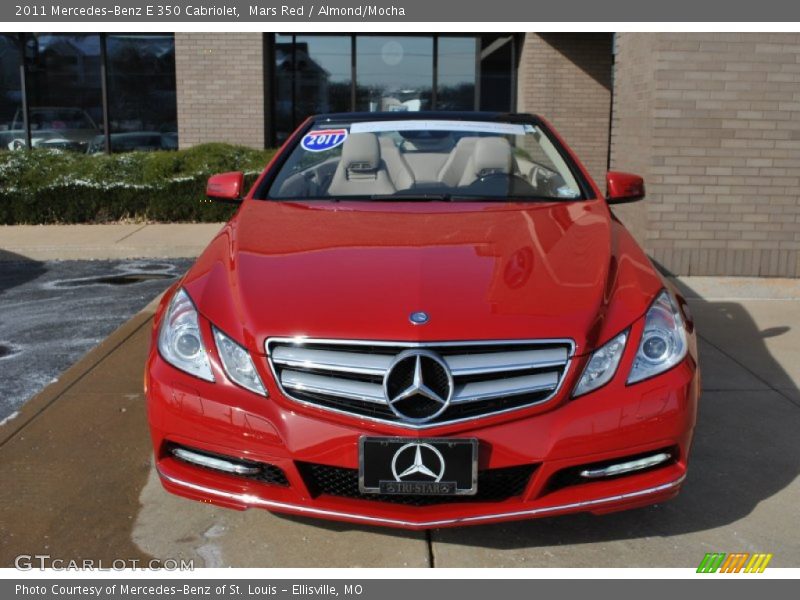 Mars Red / Almond/Mocha 2011 Mercedes-Benz E 350 Cabriolet