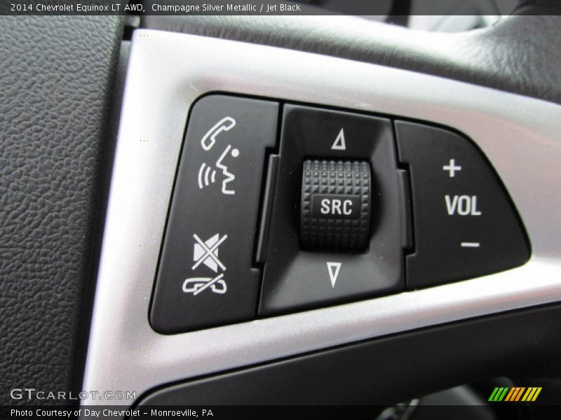 Champagne Silver Metallic / Jet Black 2014 Chevrolet Equinox LT AWD