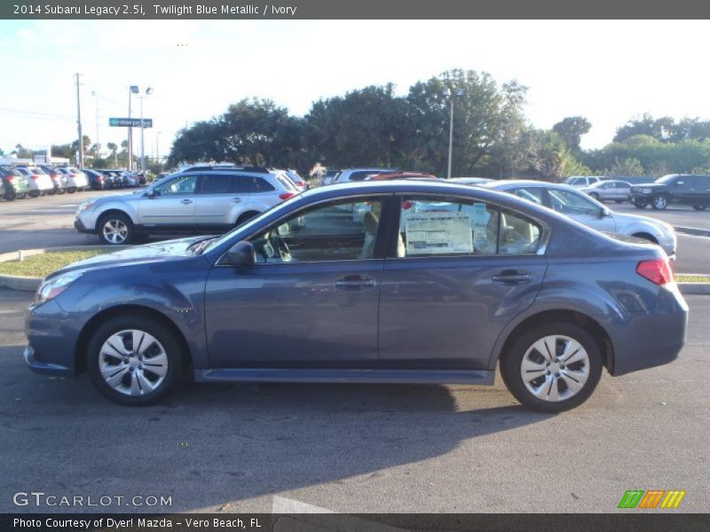 Twilight Blue Metallic / Ivory 2014 Subaru Legacy 2.5i