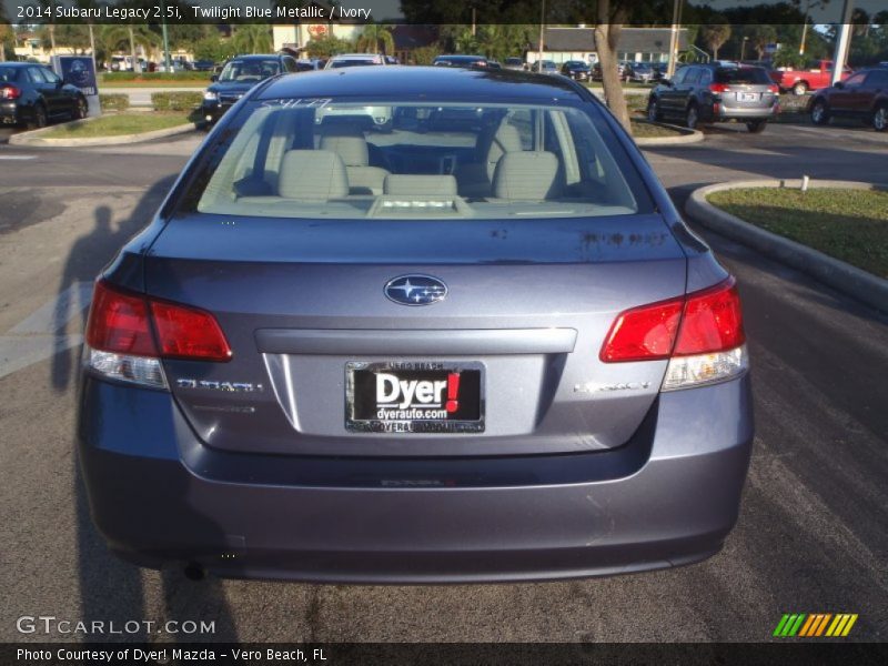 Twilight Blue Metallic / Ivory 2014 Subaru Legacy 2.5i