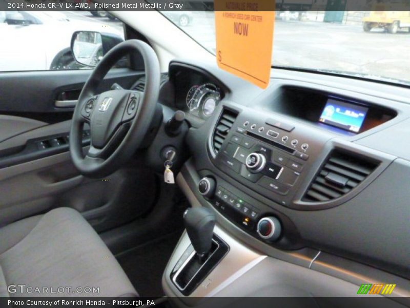 Polished Metal Metallic / Gray 2014 Honda CR-V LX AWD