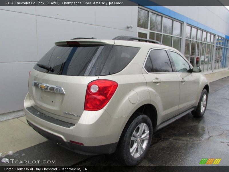 Champagne Silver Metallic / Jet Black 2014 Chevrolet Equinox LT AWD