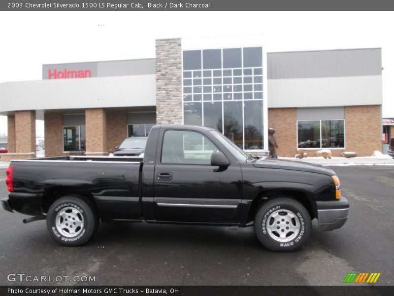 Black / Dark Charcoal 2003 Chevrolet Silverado 1500 LS Regular Cab