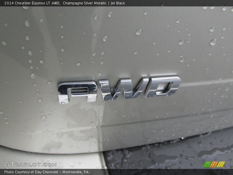 Champagne Silver Metallic / Jet Black 2014 Chevrolet Equinox LT AWD