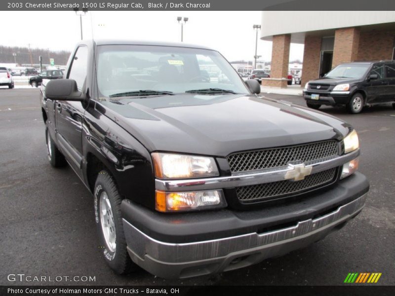 Black / Dark Charcoal 2003 Chevrolet Silverado 1500 LS Regular Cab