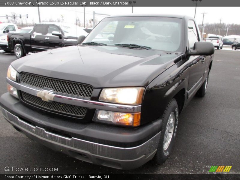 Black / Dark Charcoal 2003 Chevrolet Silverado 1500 LS Regular Cab