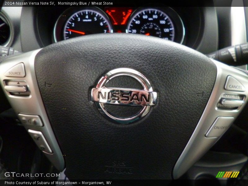 Morningsky Blue / Wheat Stone 2014 Nissan Versa Note SV