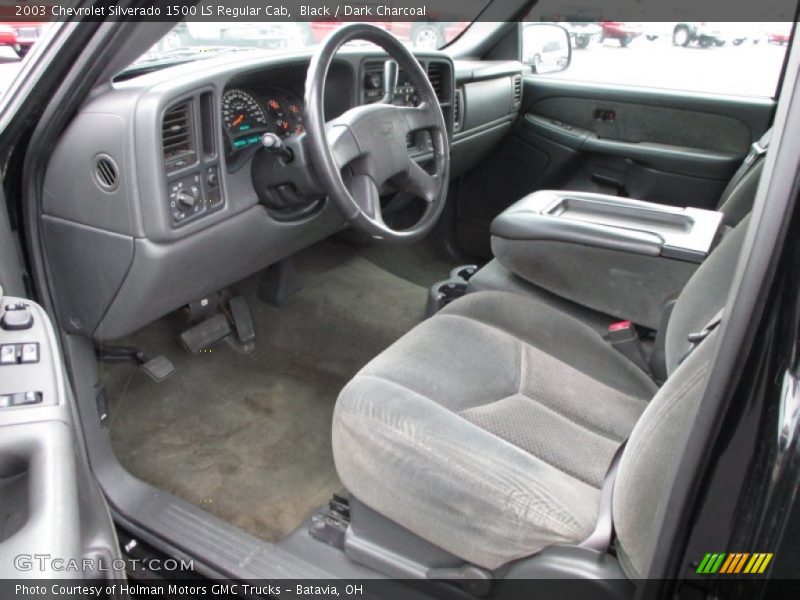 Black / Dark Charcoal 2003 Chevrolet Silverado 1500 LS Regular Cab