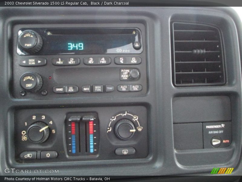 Black / Dark Charcoal 2003 Chevrolet Silverado 1500 LS Regular Cab