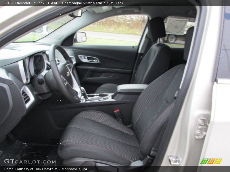 Champagne Silver Metallic / Jet Black 2014 Chevrolet Equinox LT AWD