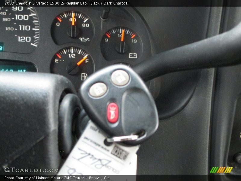 Black / Dark Charcoal 2003 Chevrolet Silverado 1500 LS Regular Cab