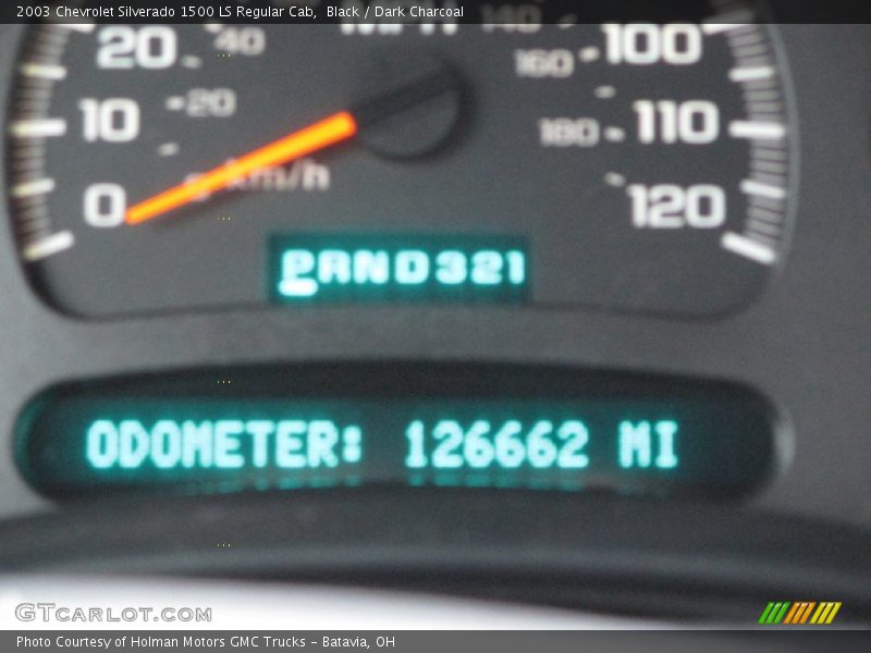 Black / Dark Charcoal 2003 Chevrolet Silverado 1500 LS Regular Cab