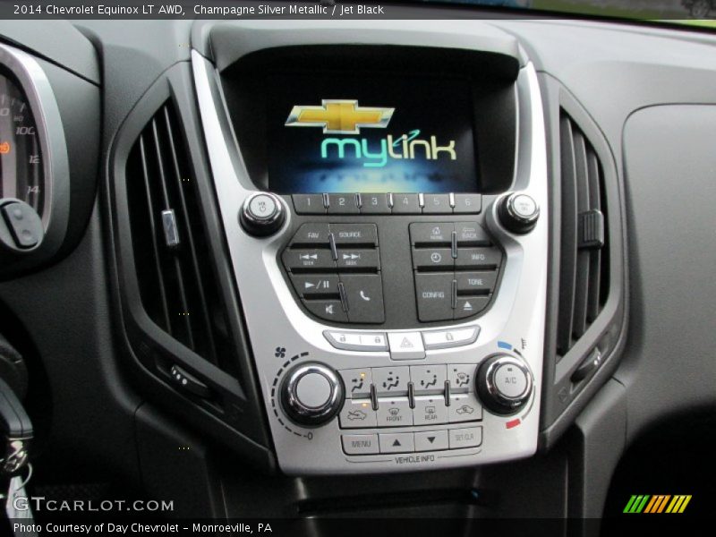 Champagne Silver Metallic / Jet Black 2014 Chevrolet Equinox LT AWD