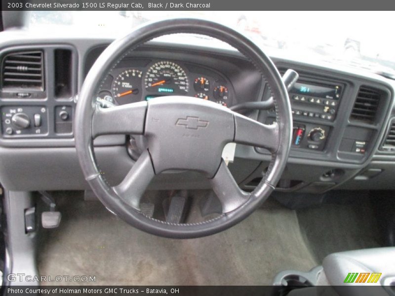 Black / Dark Charcoal 2003 Chevrolet Silverado 1500 LS Regular Cab