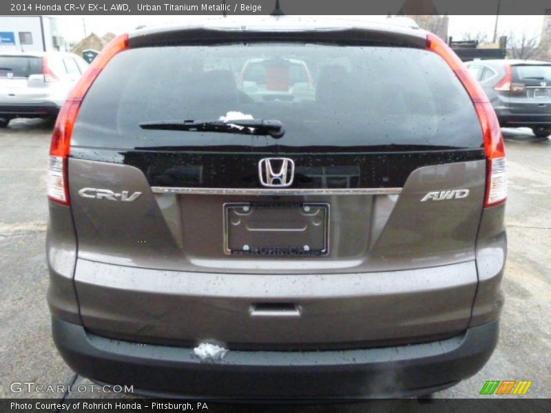 Urban Titanium Metallic / Beige 2014 Honda CR-V EX-L AWD