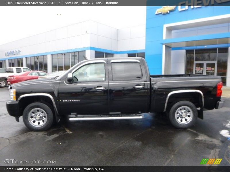 Black / Dark Titanium 2009 Chevrolet Silverado 1500 LS Crew Cab