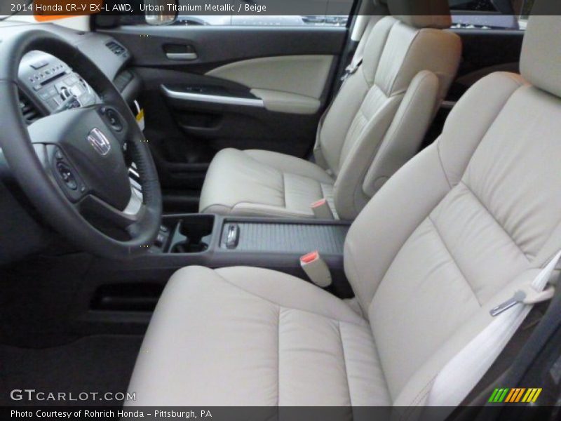 Urban Titanium Metallic / Beige 2014 Honda CR-V EX-L AWD