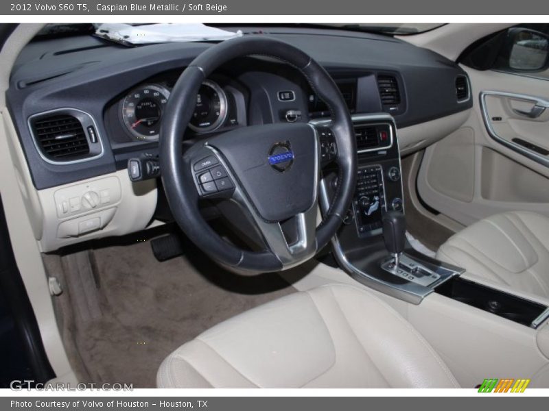 Caspian Blue Metallic / Soft Beige 2012 Volvo S60 T5