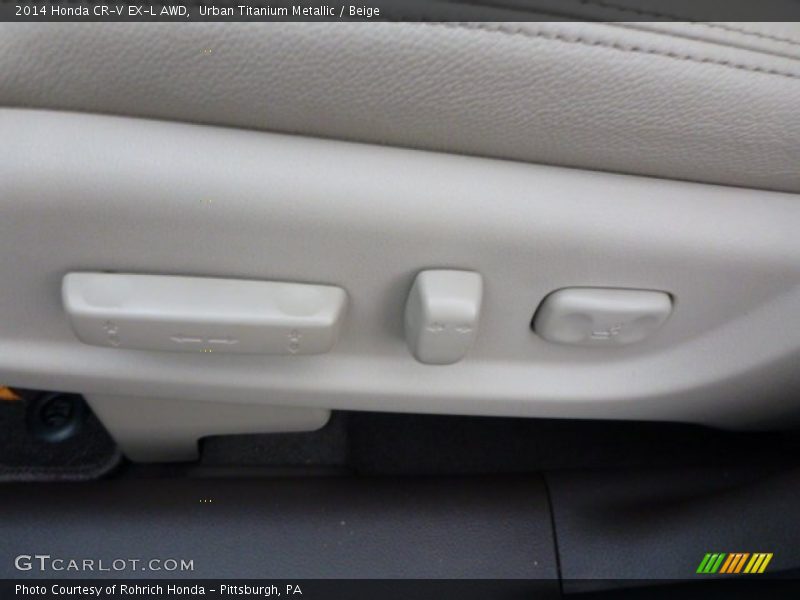 Urban Titanium Metallic / Beige 2014 Honda CR-V EX-L AWD