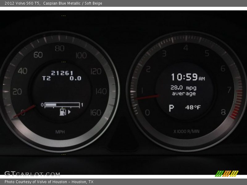 Caspian Blue Metallic / Soft Beige 2012 Volvo S60 T5