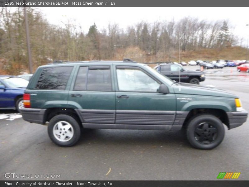 Moss Green Pearl / Tan 1995 Jeep Grand Cherokee SE 4x4