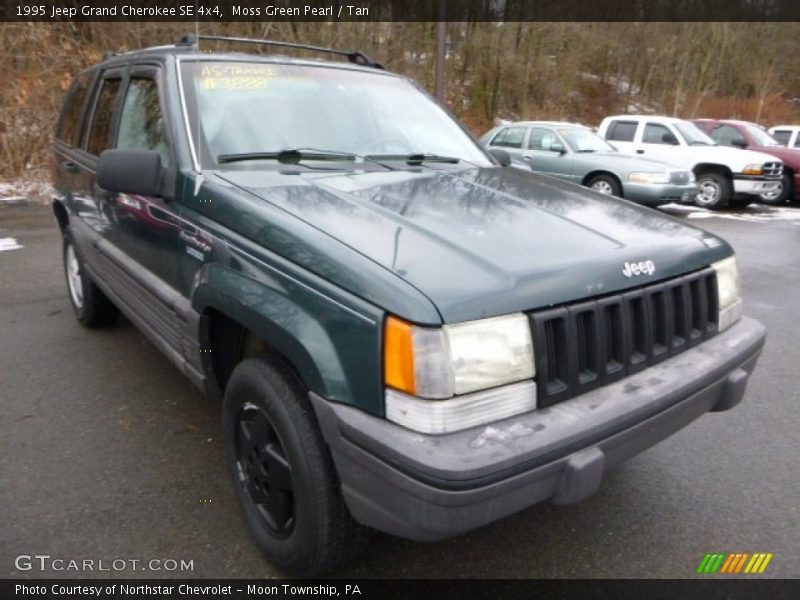 Moss Green Pearl / Tan 1995 Jeep Grand Cherokee SE 4x4