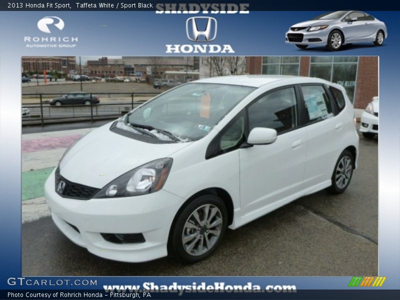 Taffeta White / Sport Black 2013 Honda Fit Sport