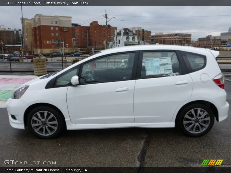 Taffeta White / Sport Black 2013 Honda Fit Sport
