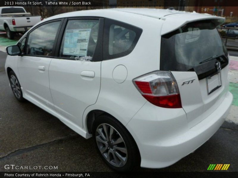 Taffeta White / Sport Black 2013 Honda Fit Sport