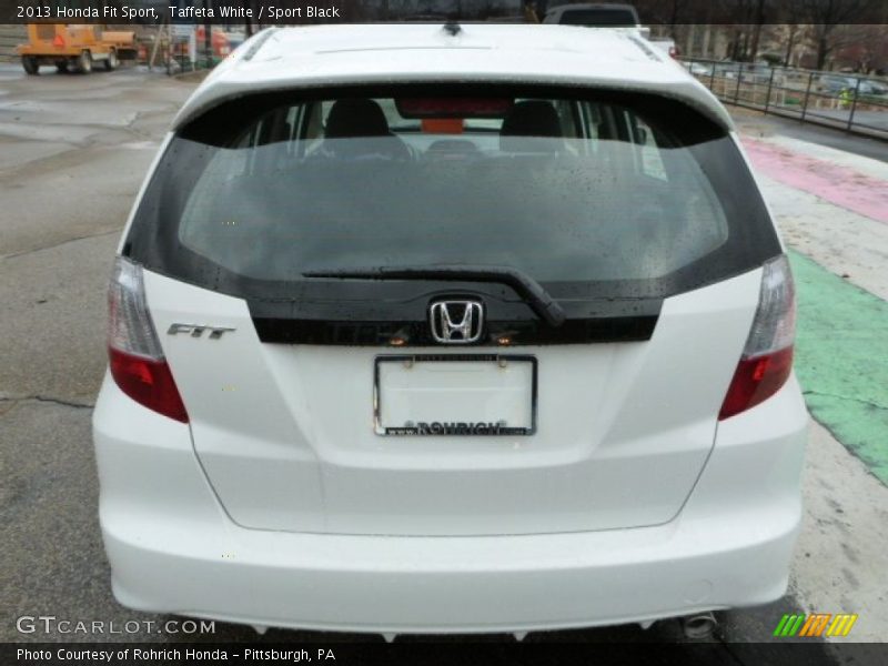 Taffeta White / Sport Black 2013 Honda Fit Sport