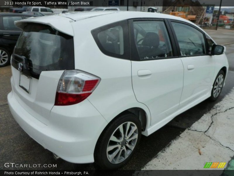 Taffeta White / Sport Black 2013 Honda Fit Sport