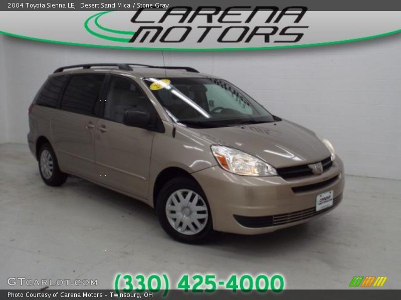 Desert Sand Mica / Stone Gray 2004 Toyota Sienna LE