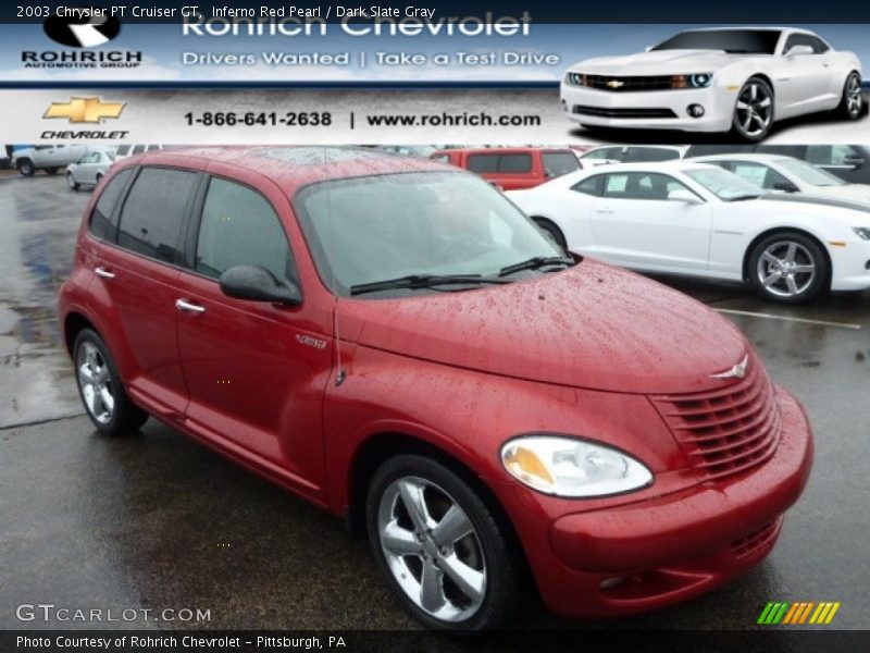 Inferno Red Pearl / Dark Slate Gray 2003 Chrysler PT Cruiser GT