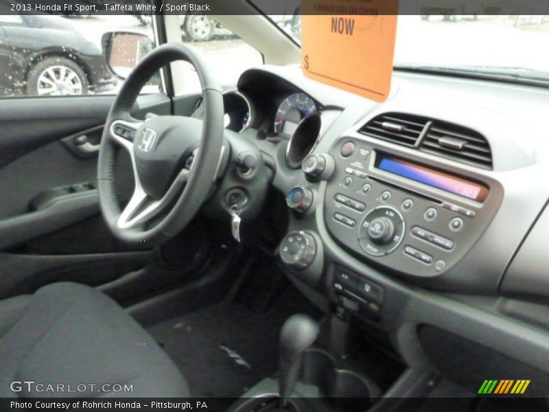 Taffeta White / Sport Black 2013 Honda Fit Sport