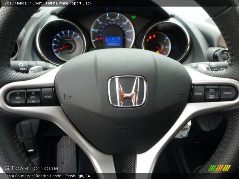 Taffeta White / Sport Black 2013 Honda Fit Sport