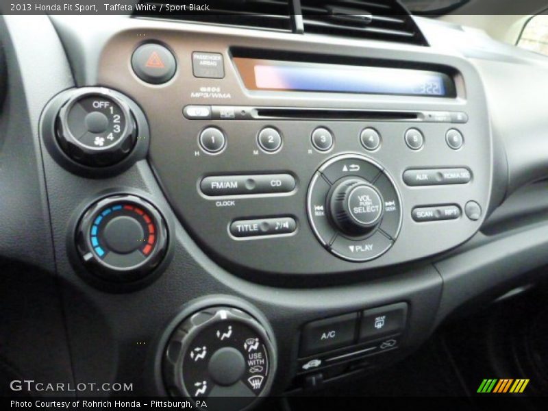 Taffeta White / Sport Black 2013 Honda Fit Sport
