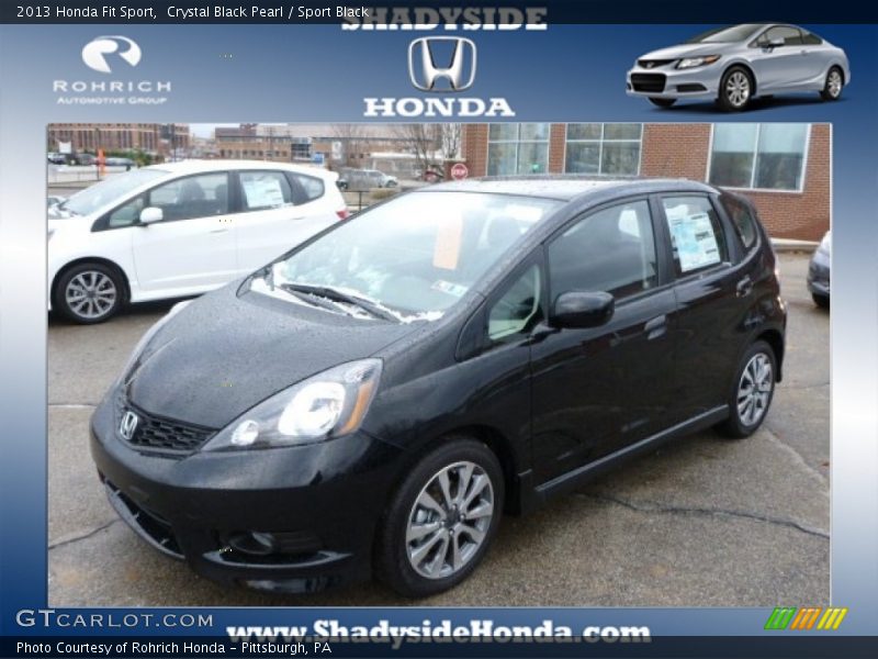 Crystal Black Pearl / Sport Black 2013 Honda Fit Sport