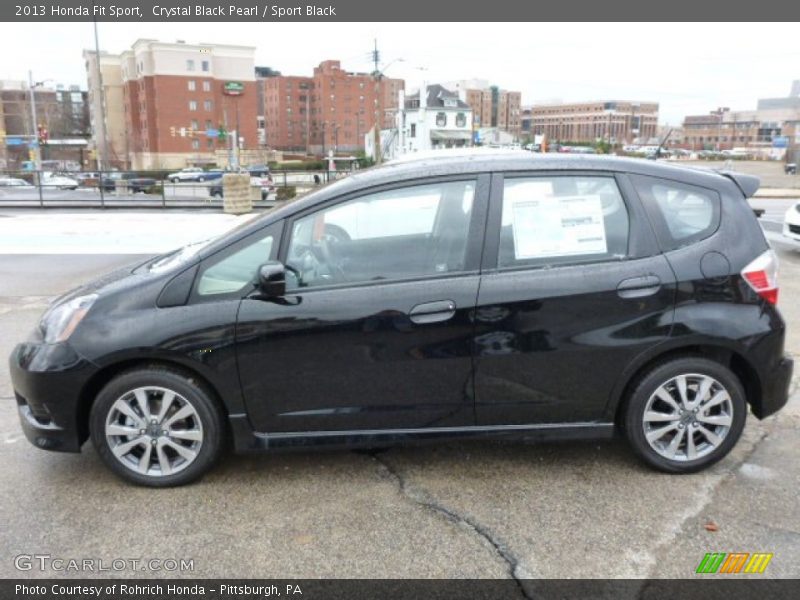 Crystal Black Pearl / Sport Black 2013 Honda Fit Sport